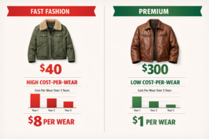 An infographic explaining the Cost Per Use formula for determining if a product is worth buying.