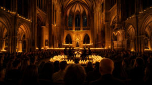 An immersive candlelight concert showing the 2026 Immersive Event Protocol in action.