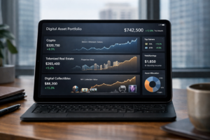 A professional dashboard managing various types of digital assets.