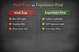 A checklist infographic for vetting events using the 2026 Immersive Event Protocol.