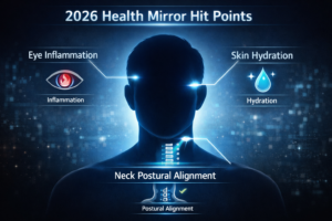 An infographic detailing the various biomarkers tracked during the Longevity Mirror Health Diagnostic Protocol.
