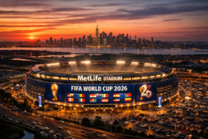 MetLife Stadium in New Jersey, the venue for the 2026 FIFA World Cup Final on July 19.