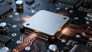 A series of modular edge computing nodes forming a localized, high-bandwidth processing mesh.