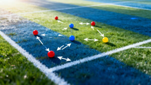 Football tactical diagram illustrating why biggest World Cup upsets in history happen