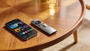 A smart device displaying video streaming options as part of digital entertainment evolution trends.