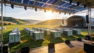 sustainable music festival logistics