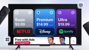 A digital streaming subscription interface showcasing streaming ecosystem evolution and digital cinema trends.