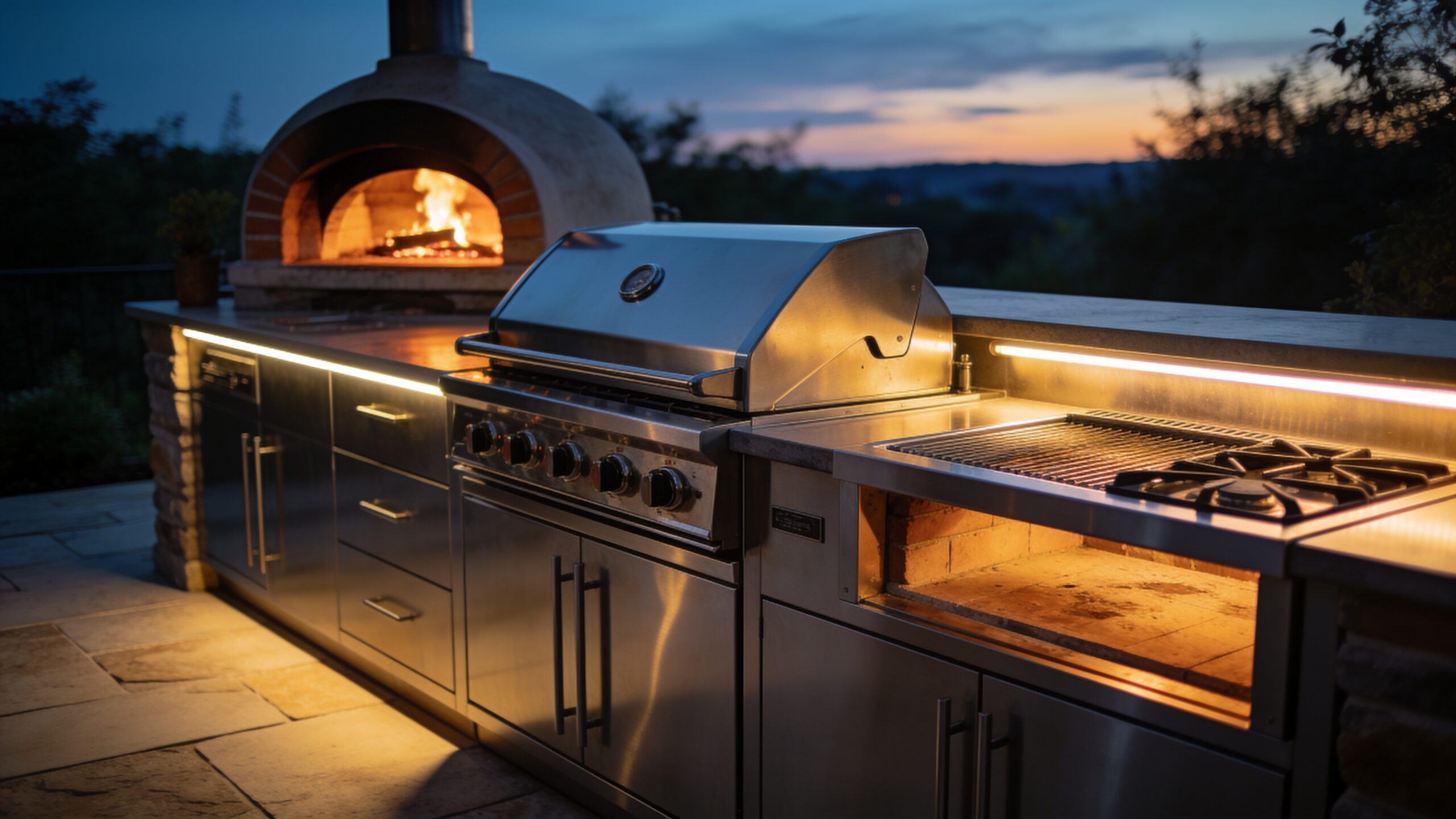 Commercial-Grade Modular Outdoor Kitchen Systems and Appliance Selection